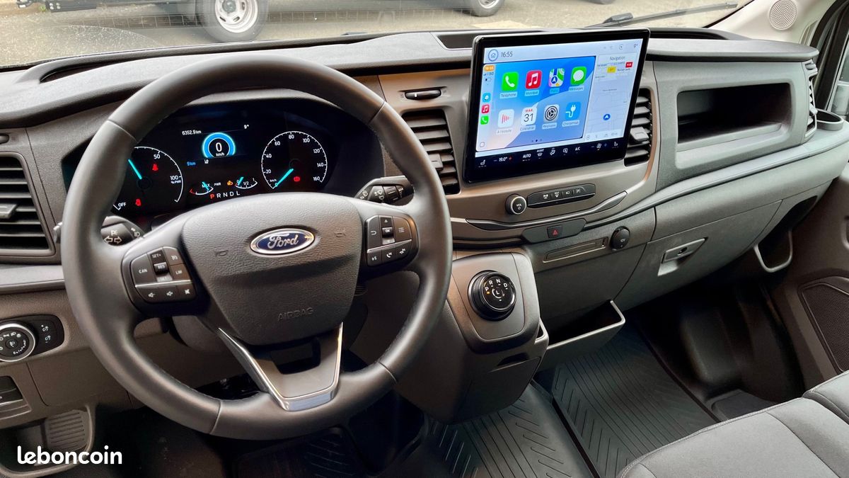 26 990 ht / ford e-transit fourgon electrique l2h2 184 cv 75 kw trend business gris magnetic / tva recuperable (image 6)