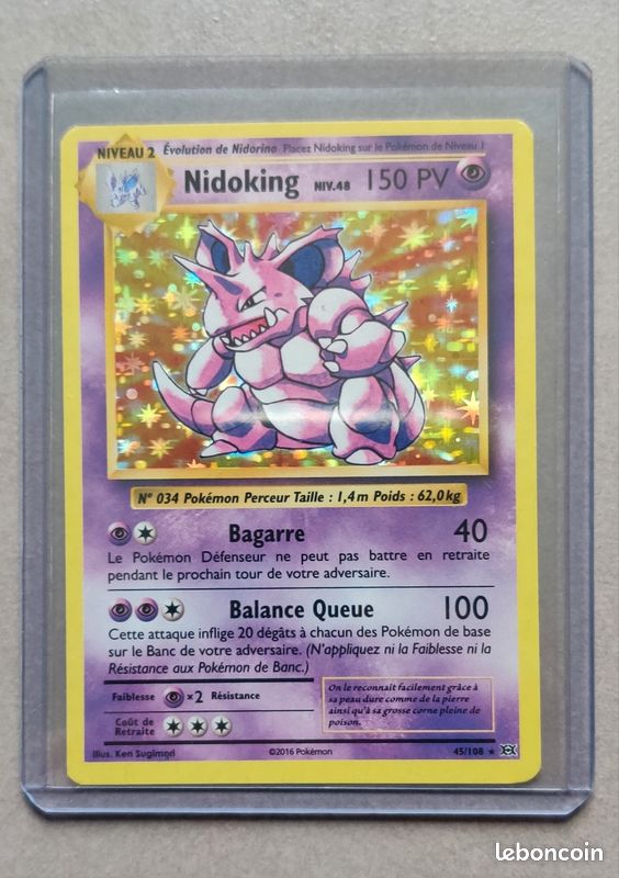 Carte Pokmon Nidoking holographique XY - Collection