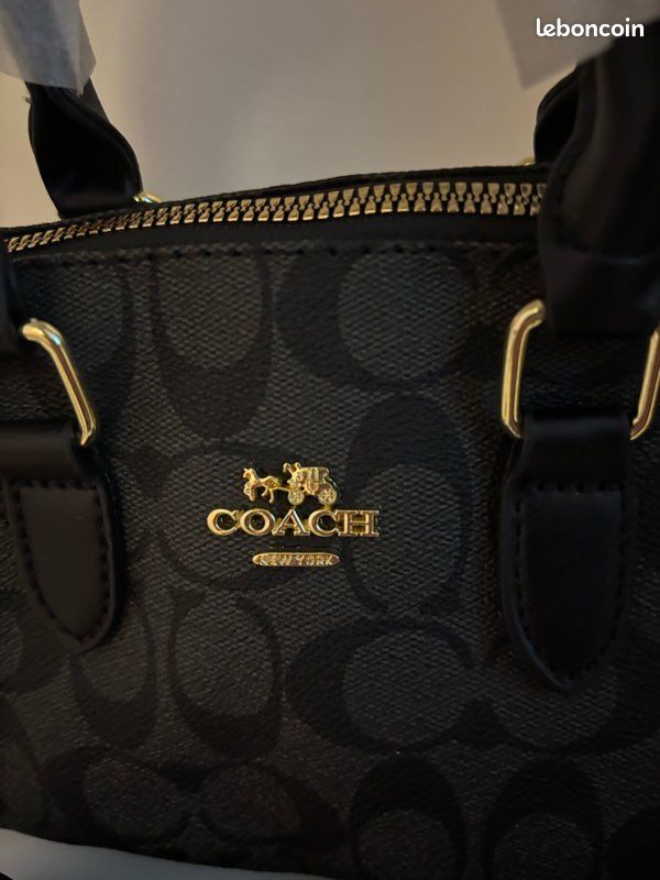 Sac à main noir Coach (image 3)
