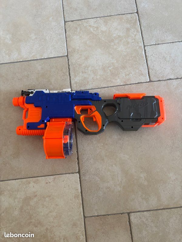 Pistolet nerf elite hyperfire bleu (image 2)