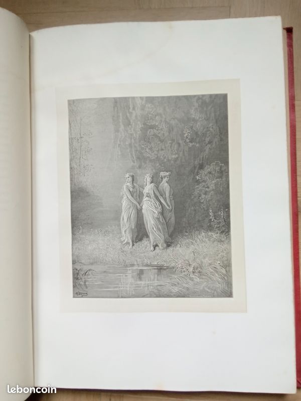 L Enfer, Le Purgatoire et Le Paradis (2 tomes). Avec les dessins de Gustave Doré. Traduction française de Pier Angelo Fiorentino, accompagnée du texte italien (image 8)
