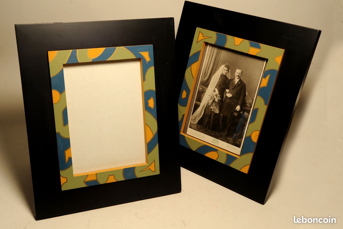 Cadres modernes design noir et pass peint (image 1)