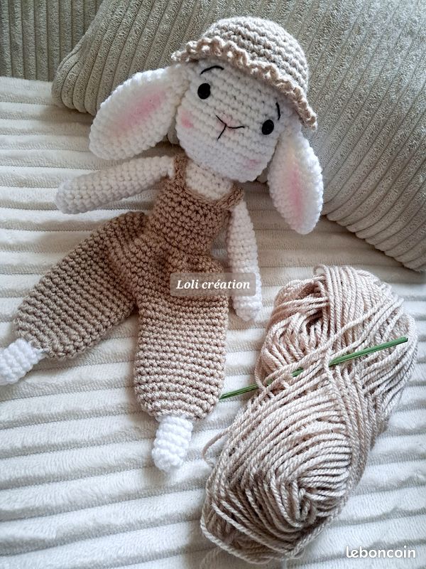 Neuf Lapin doudou crochet (image 2)