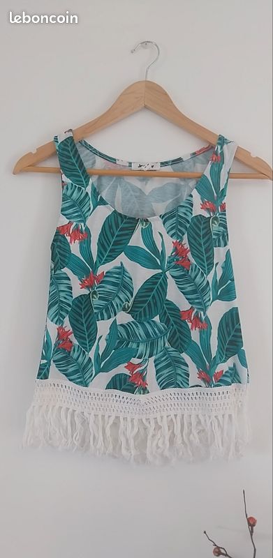 Joli top marcel motifs tropicaux (image 4)