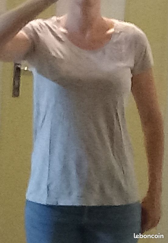 Tee-shirt gris (image 3)