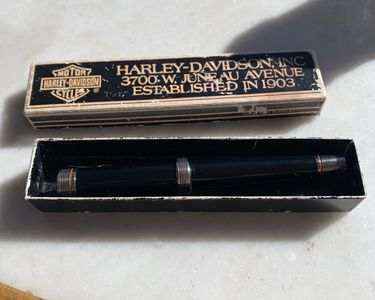 Stylo Plume Publicitaire Harley Davidson Cycles - Occasion - Stylo Bille Rechargeable