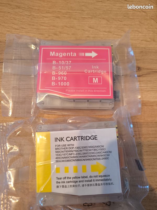 Lot De 4 Cartouches D’encre Jaune Compatibles Brother - Parfait Pour DCP-135C, 150C, 153C, MFC-5860CN | Encre Haute Capacité