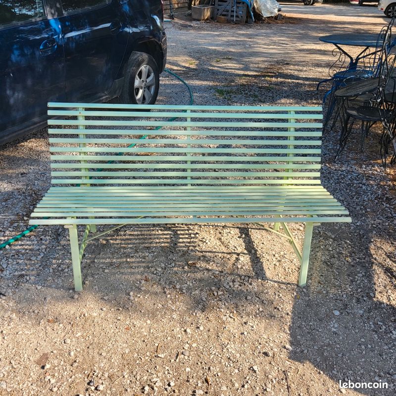 Banc de jardin fer forgé 1m50 (image 1)