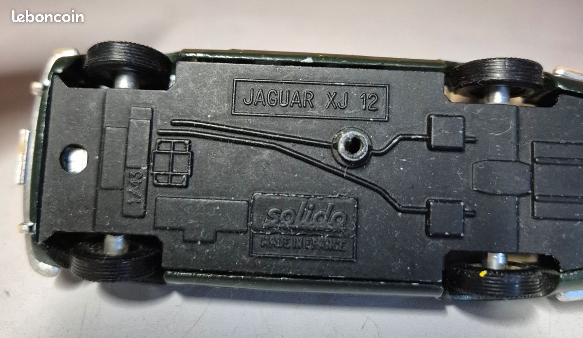 Voiture Miniature Solido Jaguar XJ12 - Échelle 1:43, Métal, Occasion