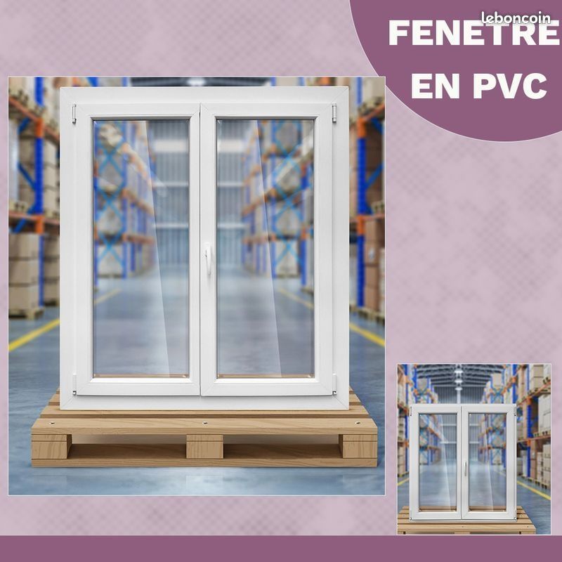 Menuseries 2 vantaux Blanc Gris (image 1)
