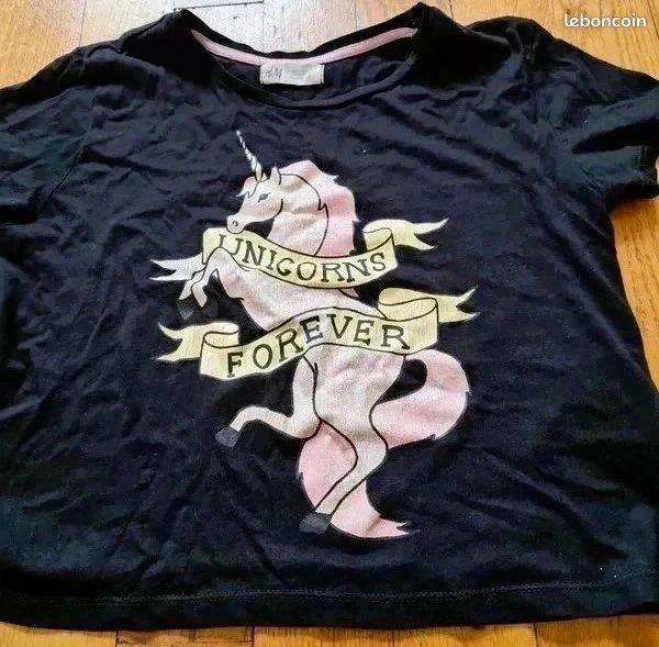 T-shirt licorne fille 10 ans Vêtements - Main Image