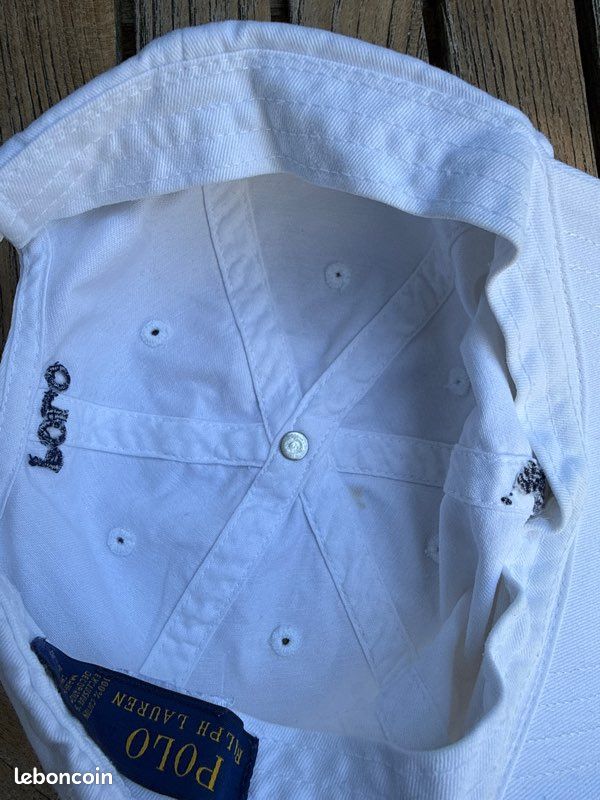 Casquette blanche junior polo Ralph Lauren (image 3)