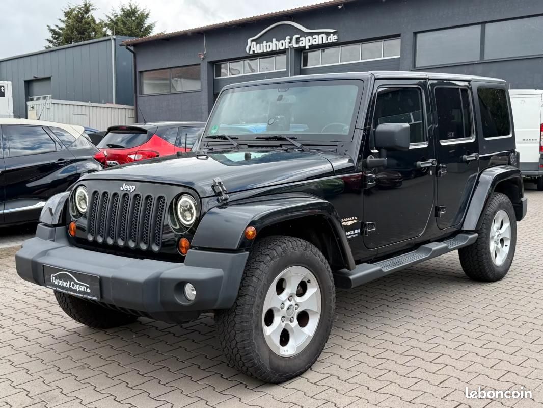 Jeep Wrangler Sahara 2.8 200ch - Toit ouvrant Révision complète Pack Sport Régulateur de vitesse (image 1)