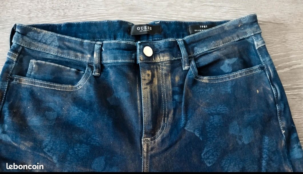 Superbe jean bleu/bronze neuf GUESS (image 7)