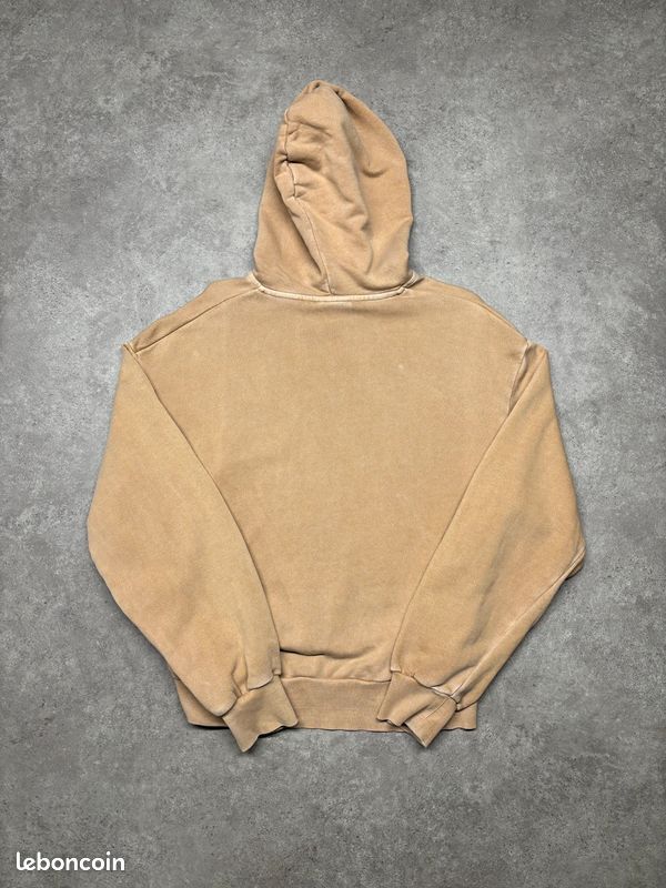 Pull à capuche Carhartt W' Hooded Nelson Sweatshirt marron / beige / camel logo brodé | Taille S (image 4)
