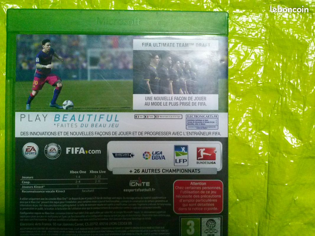 Jeu Xbox One Fifa 2016 (boîte + docu) (image 5)