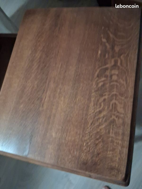 Table de nuit une personne en bois rustique (image 4)