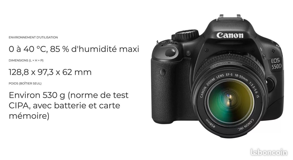 Canon EOS 550D + Obj. Canon EF-S IS 18 - 55 mm f/3.5 - 5.6 (image 15)