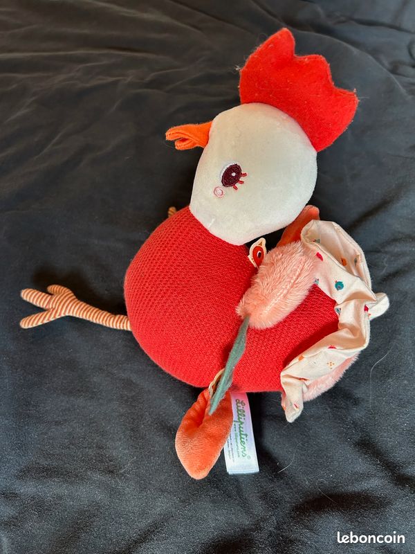 Poule d’activités bébé Lilliputiens avec anneau de dentition (image 3)