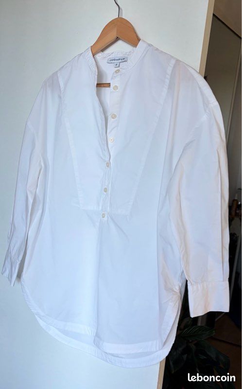 Chemisier blouse ample effet tunique esprit kamido 100% coton