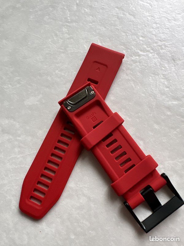 Bracelet de montre 26 mm rouge Quickfit Sport (image 2)