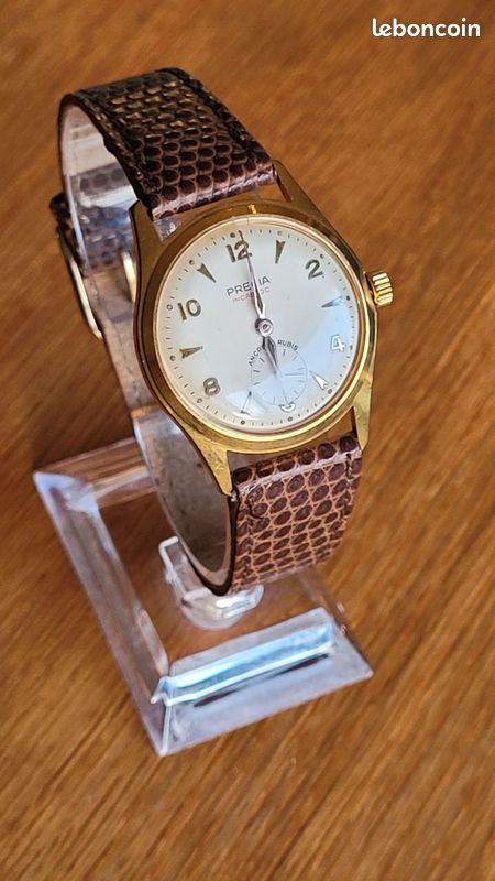 Montre Ancienne PRECIA Mécanique Vintage Années 1940 - Mouvement FEMGA 500, Fonctionnelle