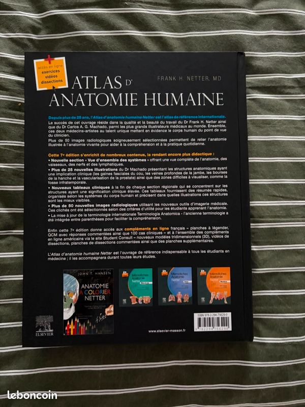 Livre de médecine anatomie Netter 7eme édition (image 3)