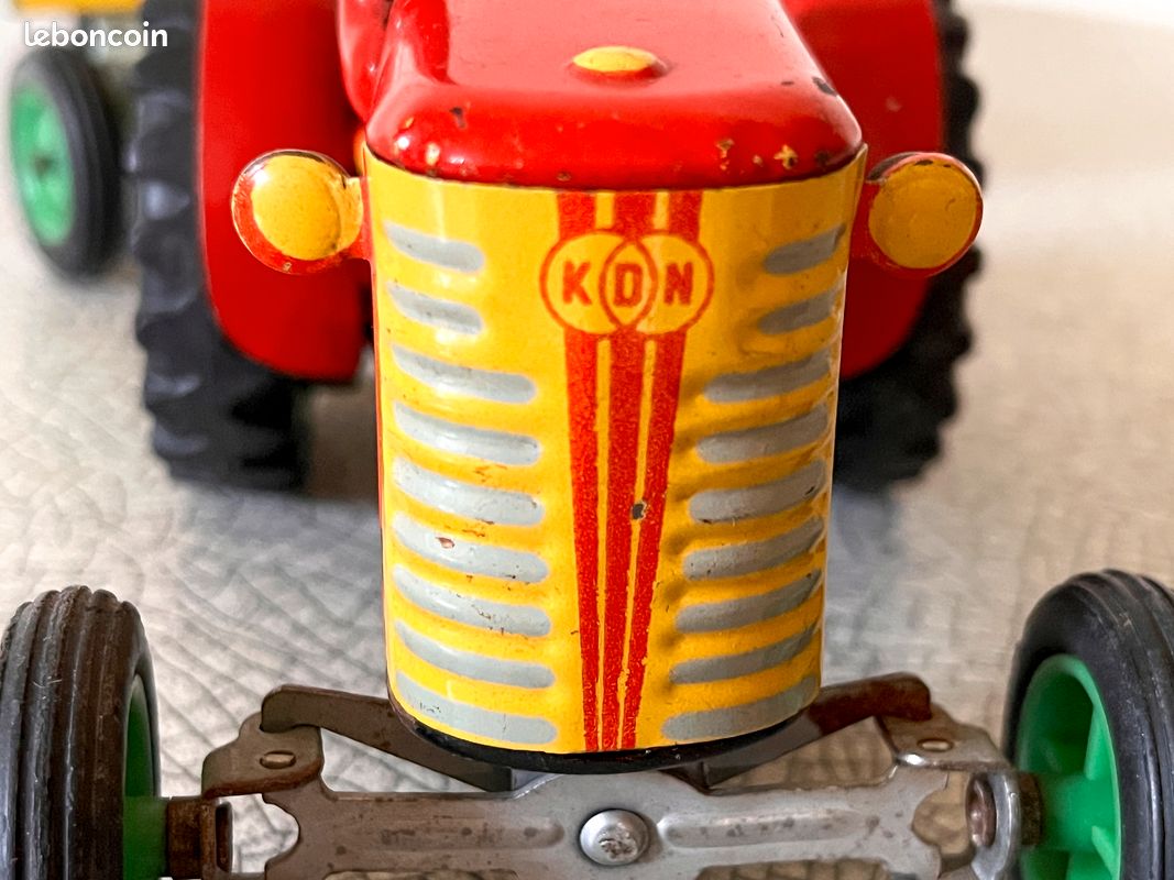 Tracteur KDN Kovodruzstvo Nachod Avec Remorque – Tôle, Neuf En Boîte, 34 Cm