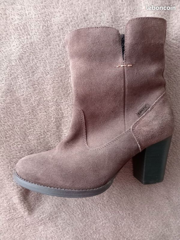 Bottines marron en cuir LEVI'S (image 6)