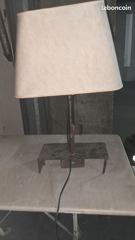 Grand pied de lampe metal (image 1)