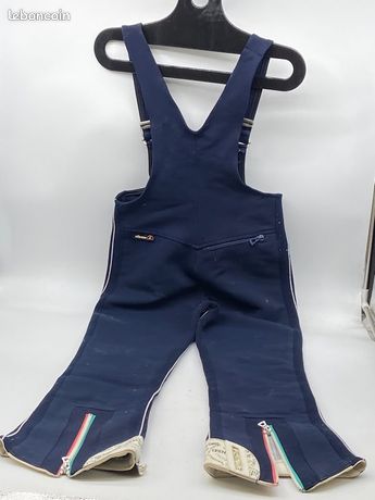 Pantalon De Ski Vintage Ellesse – Bleu – Taille 46 Environ – Mixte