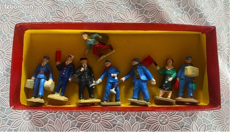 Hornby Échelle O - Boîte De Sujets Incassables N°11 - Personnages Multicolores - Vintage