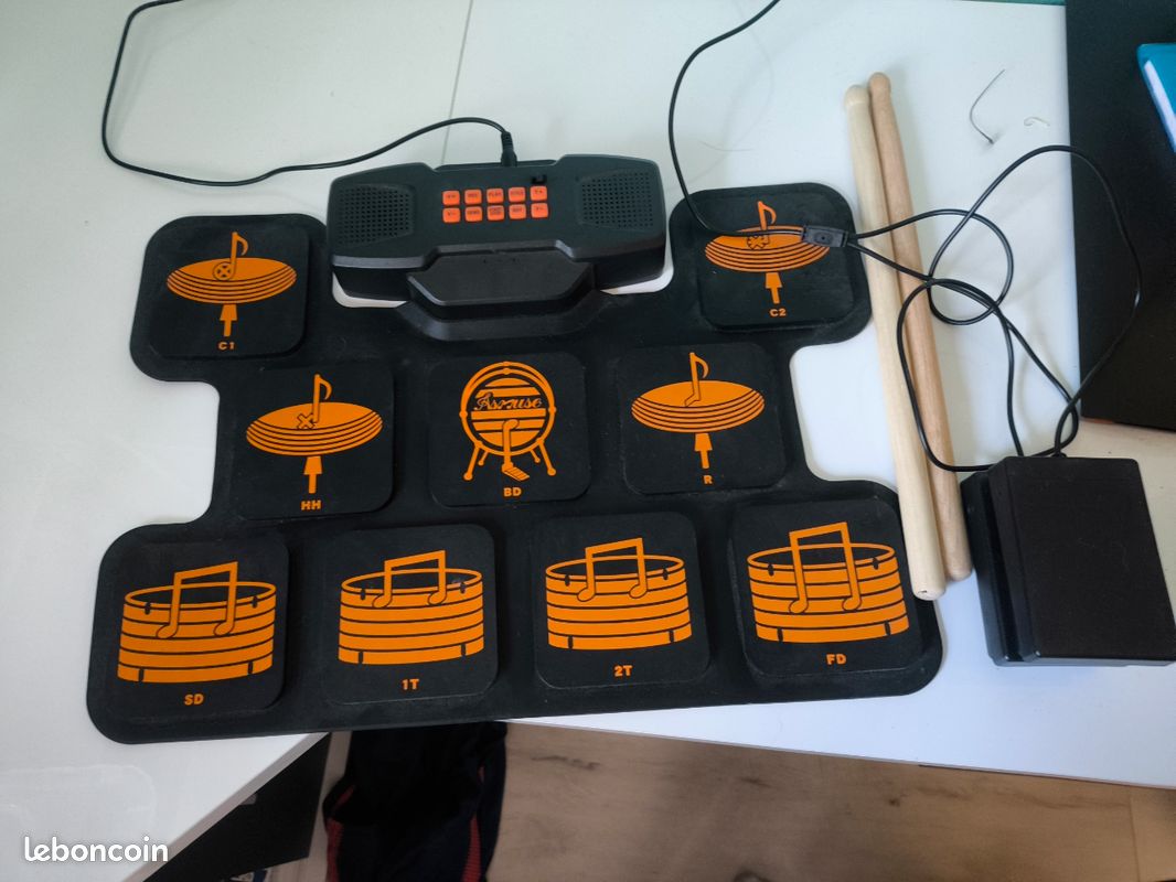 Asmuse Batterie Électronique Drum Set Batterie Musique