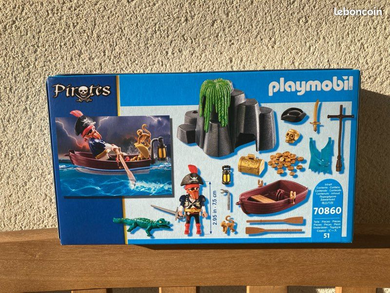 🏴‍☠️ Pirate PLAYMOBIL neuf 70860 – La chasse au trésor des pirates - Boîte neuve, jamais ouverte 👍 (image 2)