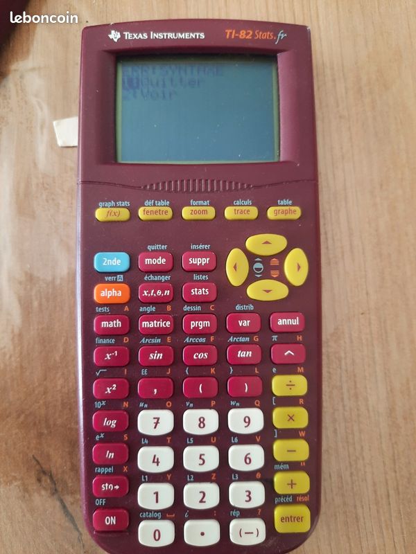 Calculatrice Texas instruments TI82 (image 2)
