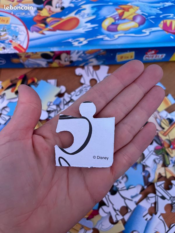 Puzzle Disney double face Mickey Minnie Dingo 108 pièces jouet enfants garçons filles 3 ans 100 (image 3)