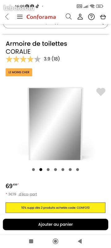 Armoire de toilette coralie (image 2)