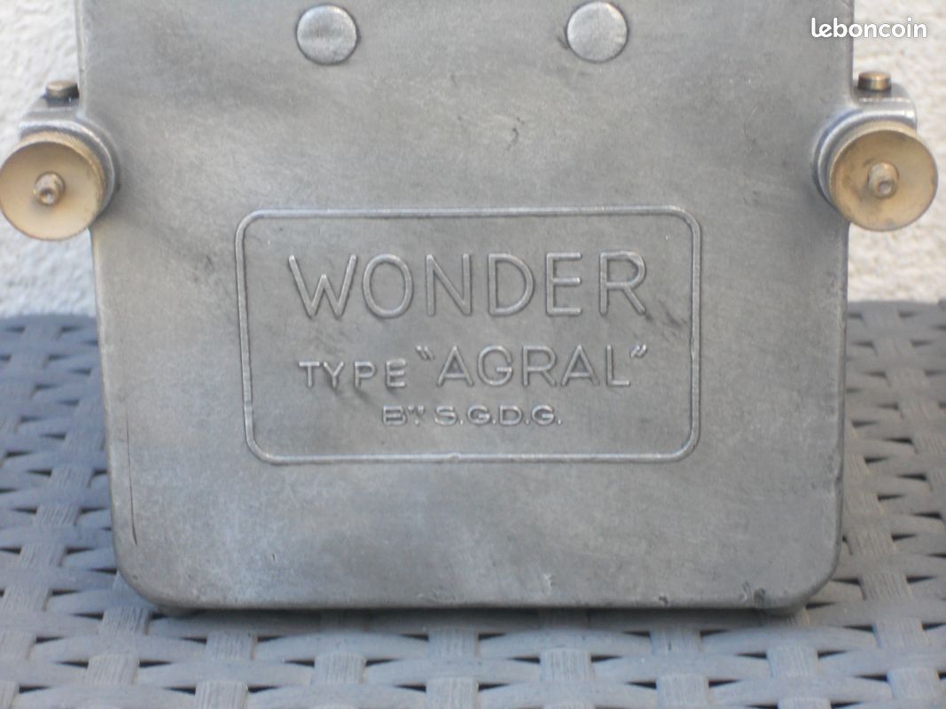 Ancienne lampe WONDER type AGRAL SNCF TRAIN Cheminot STYLE INDUSTRIEL (image 7)