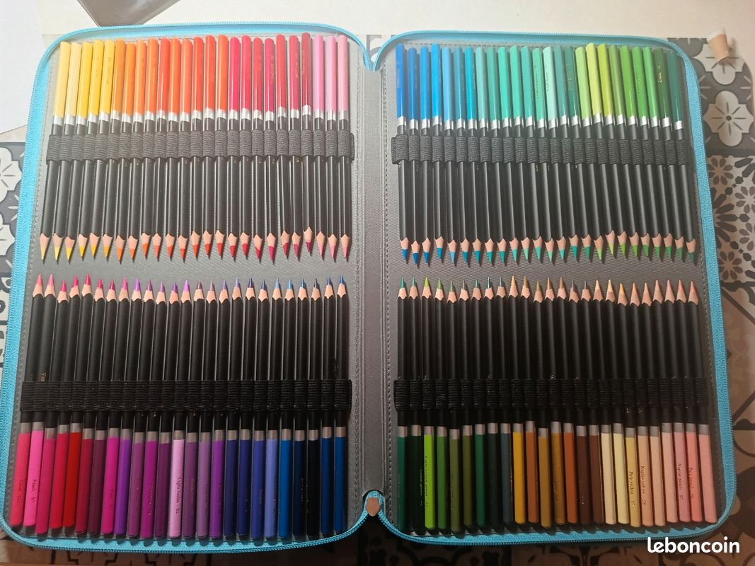 Lot crayons x 240+ trousse 500 emplacements (image 3)