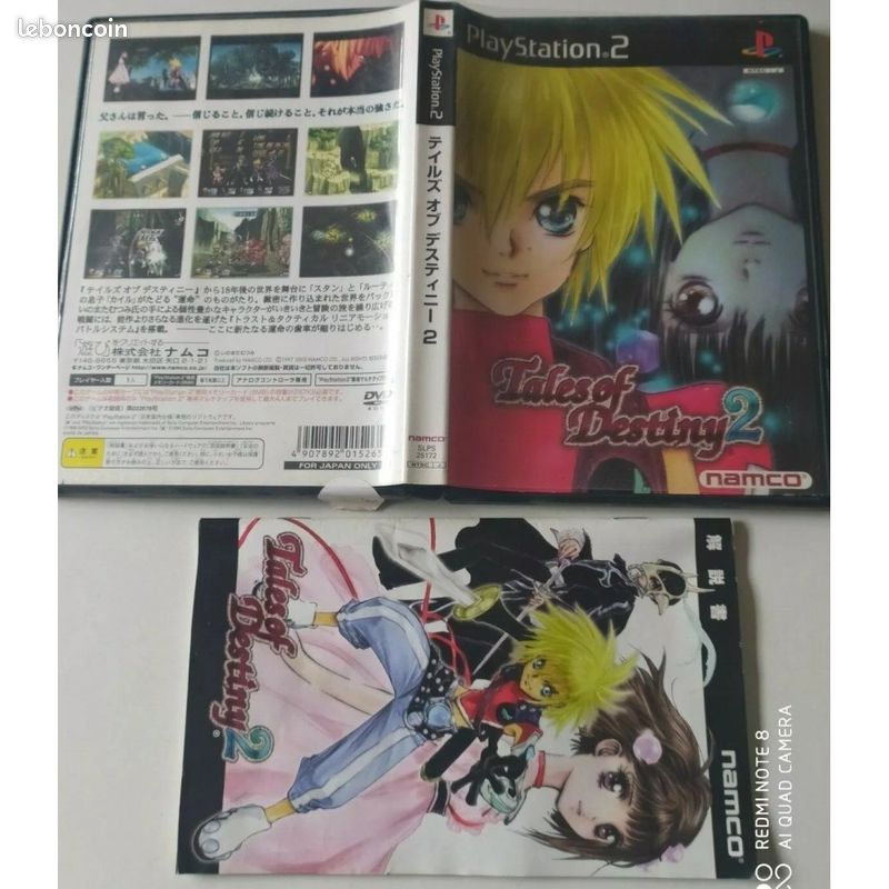 Tales Of Destiny 2 Sur PS2 – Version Japonaise NTSC-J – SLPS 25172