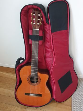 Bontempi guitare en bois avec bandoulière 6 cordes et sac 75 cm, Guitare  classique, Top Prix