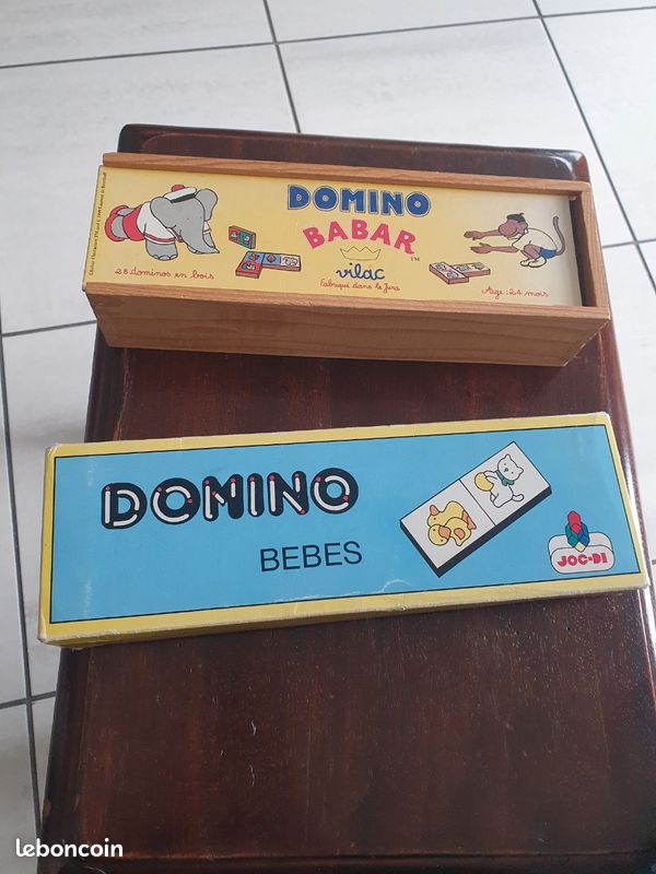 Jeu De Domino Vintage 'Gay Play' 1969 Le Domino De Babar - Complet, Occasion