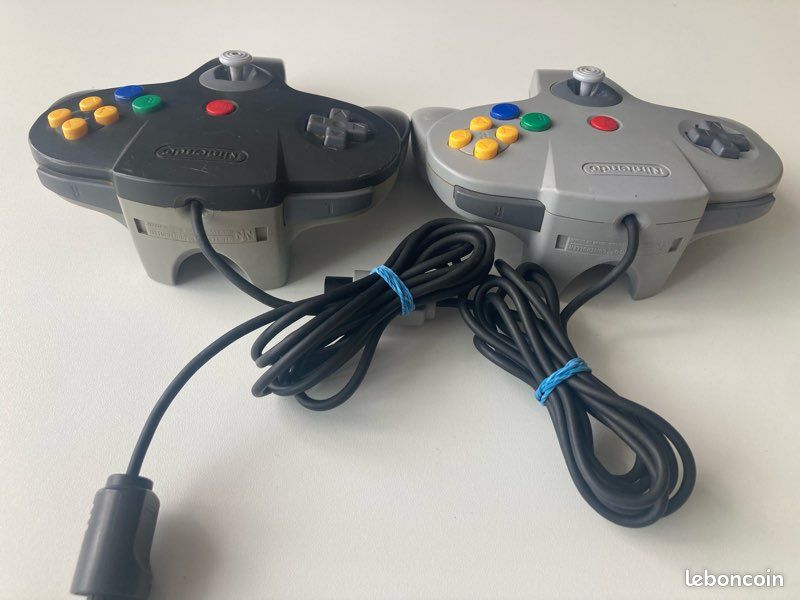 Lot de 2 manettes Nintendo 64 officielles (2) (image 3)