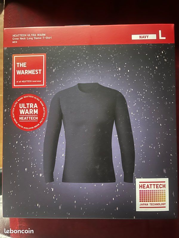 TEE shirt heattech ultra warm uniqlo T L Vêtements