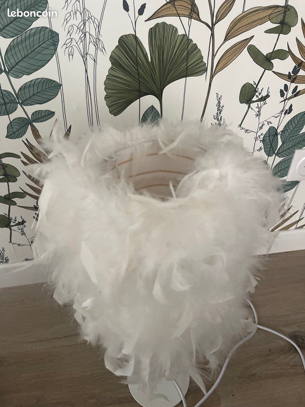 Lampes de chevet plumes x2 (image 3)