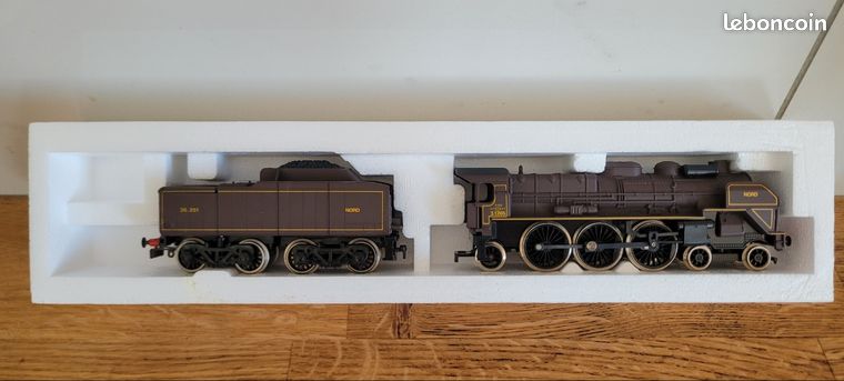 Locomotive Vapeur Jouef HO - 3 1265 NORD + Tender 35 251 8252 - Train électrique Analogique