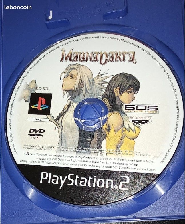 Jeu MagnaCarta PS2 – Neuf Sous Blister, Version Française PAL