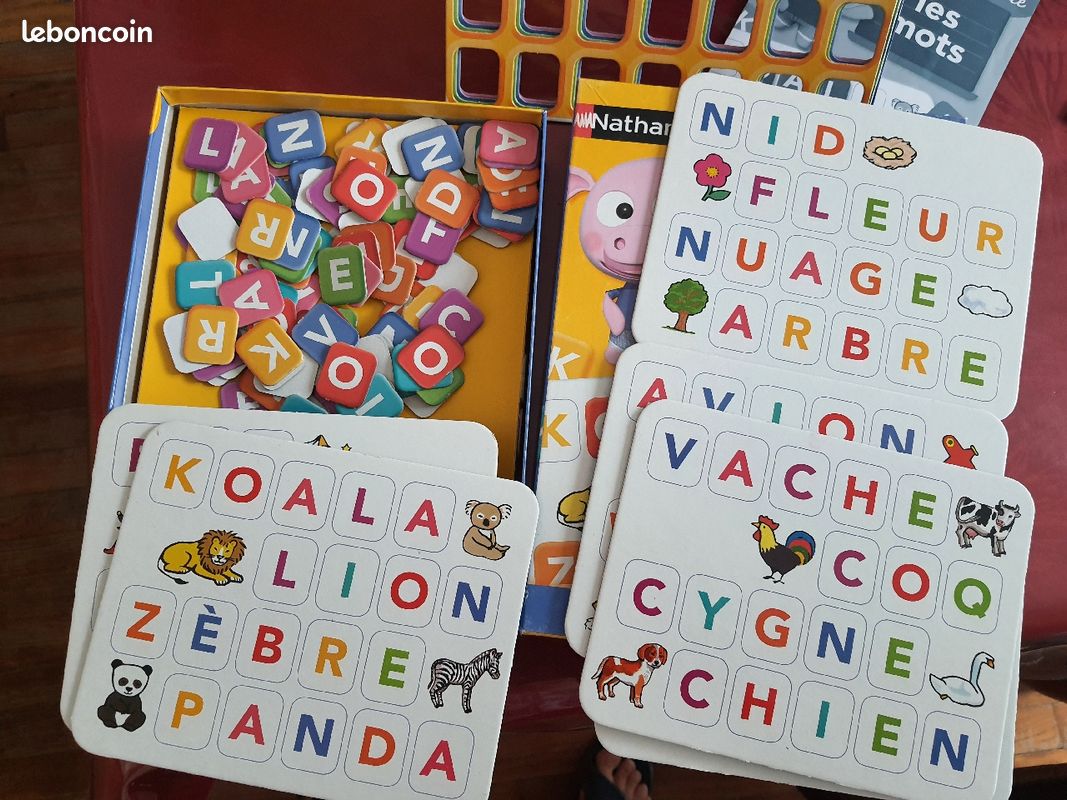 Jeu éducatif Les mots, Nathan, TB état 4 + (image 2)