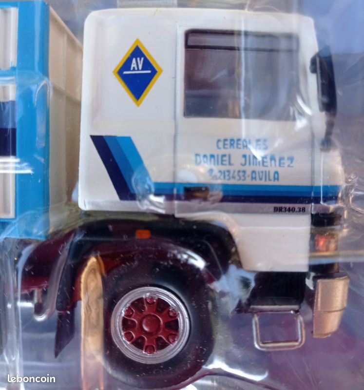 Camion Benne GMC Semi-remorque Sanson 1/43 En Tôle - Orange - Occasion