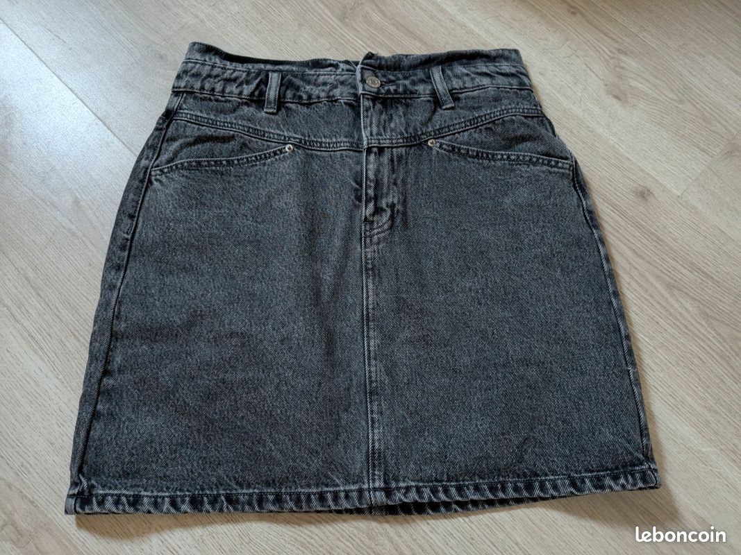 Promod Deals Jupe Longue Noire Promod Black Denim Skirt Jupe Jean